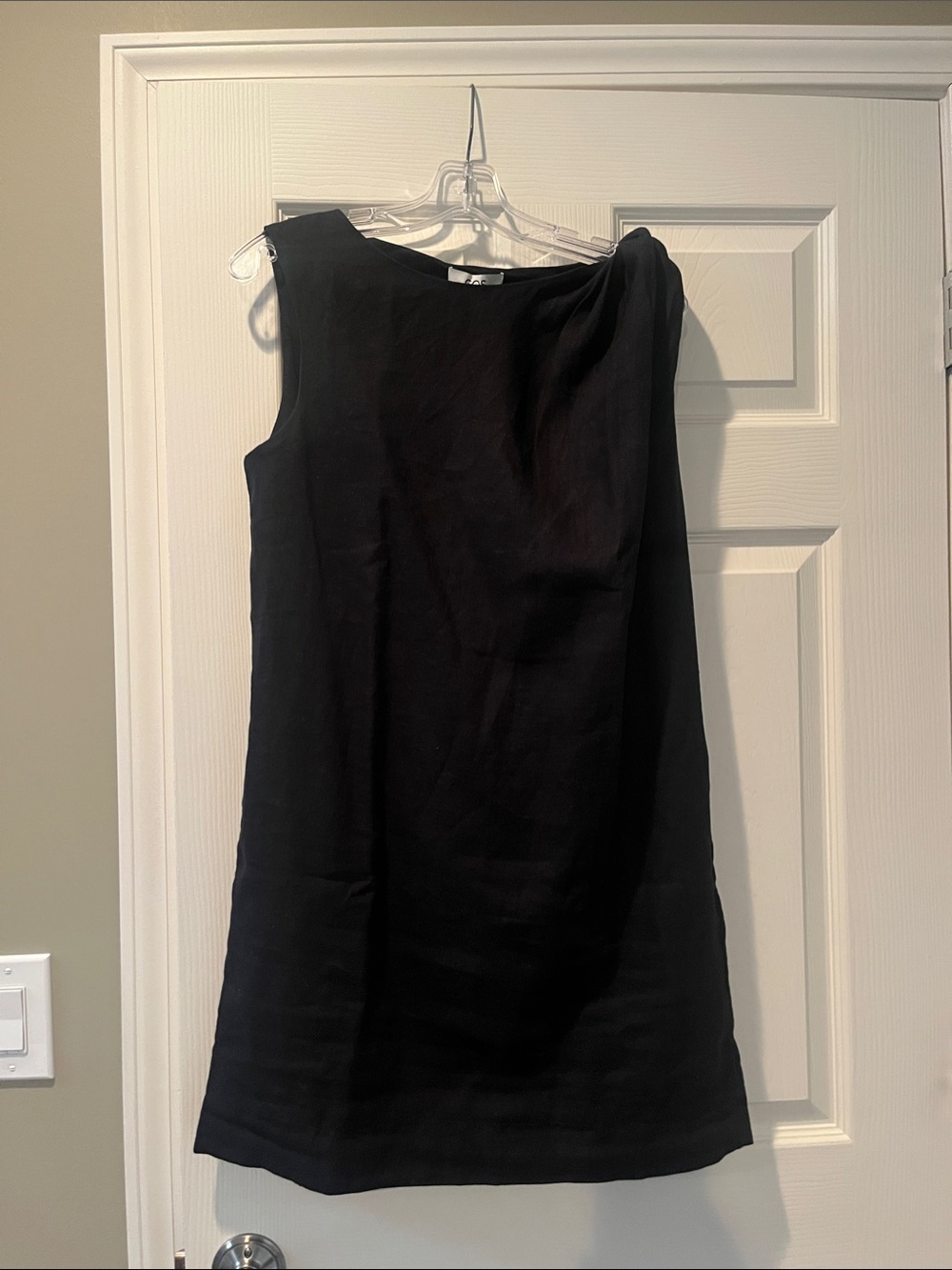 COS Linen Twist Shoulder Dress